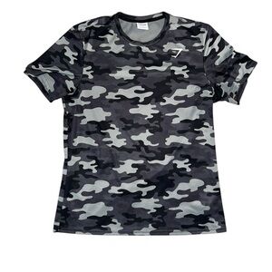 Gymshark Arrival Camouflage T-Shirt Short Sleeve Men’s Size Large Active Sporty